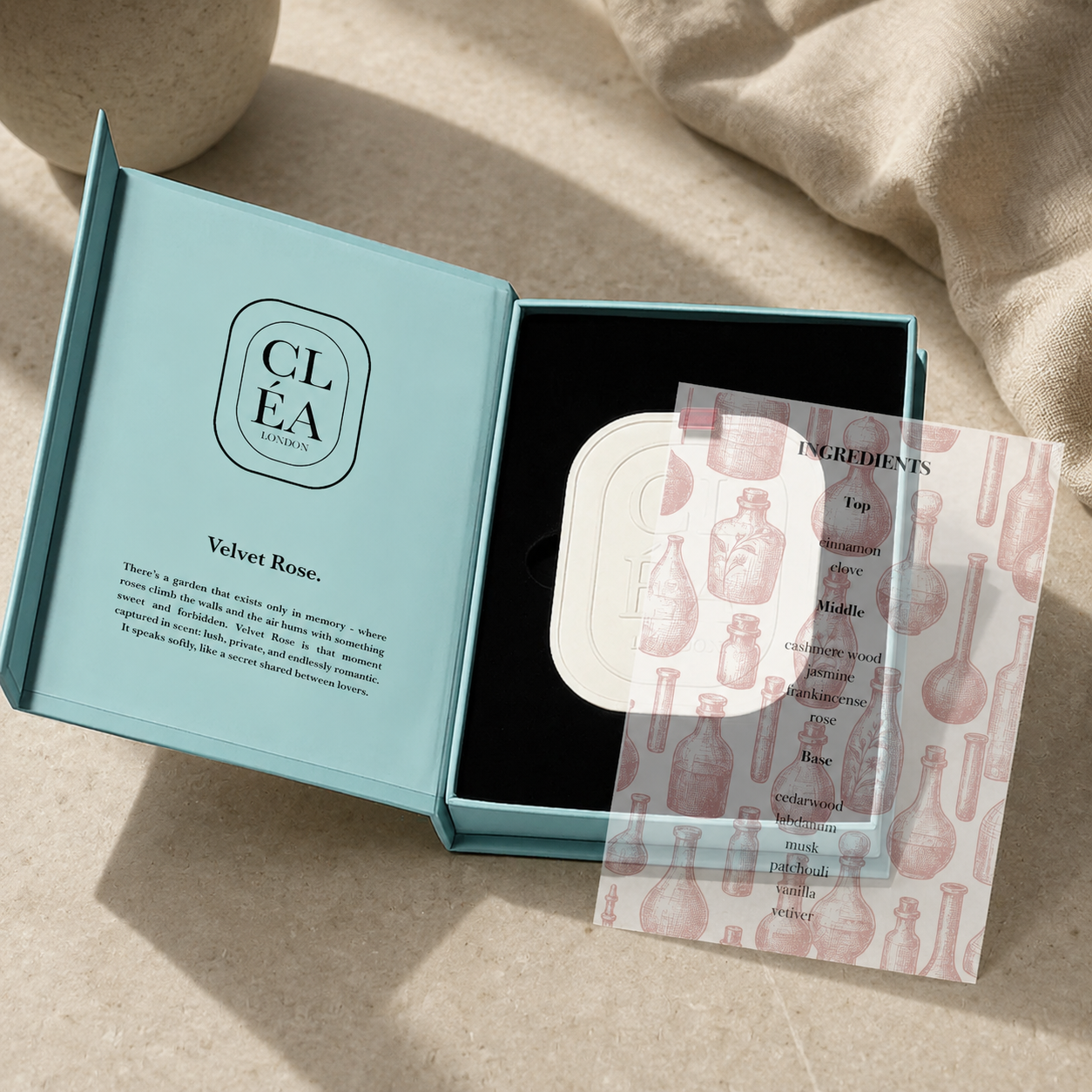 Velvet Rose. Wardrobe Fragrance Medallion